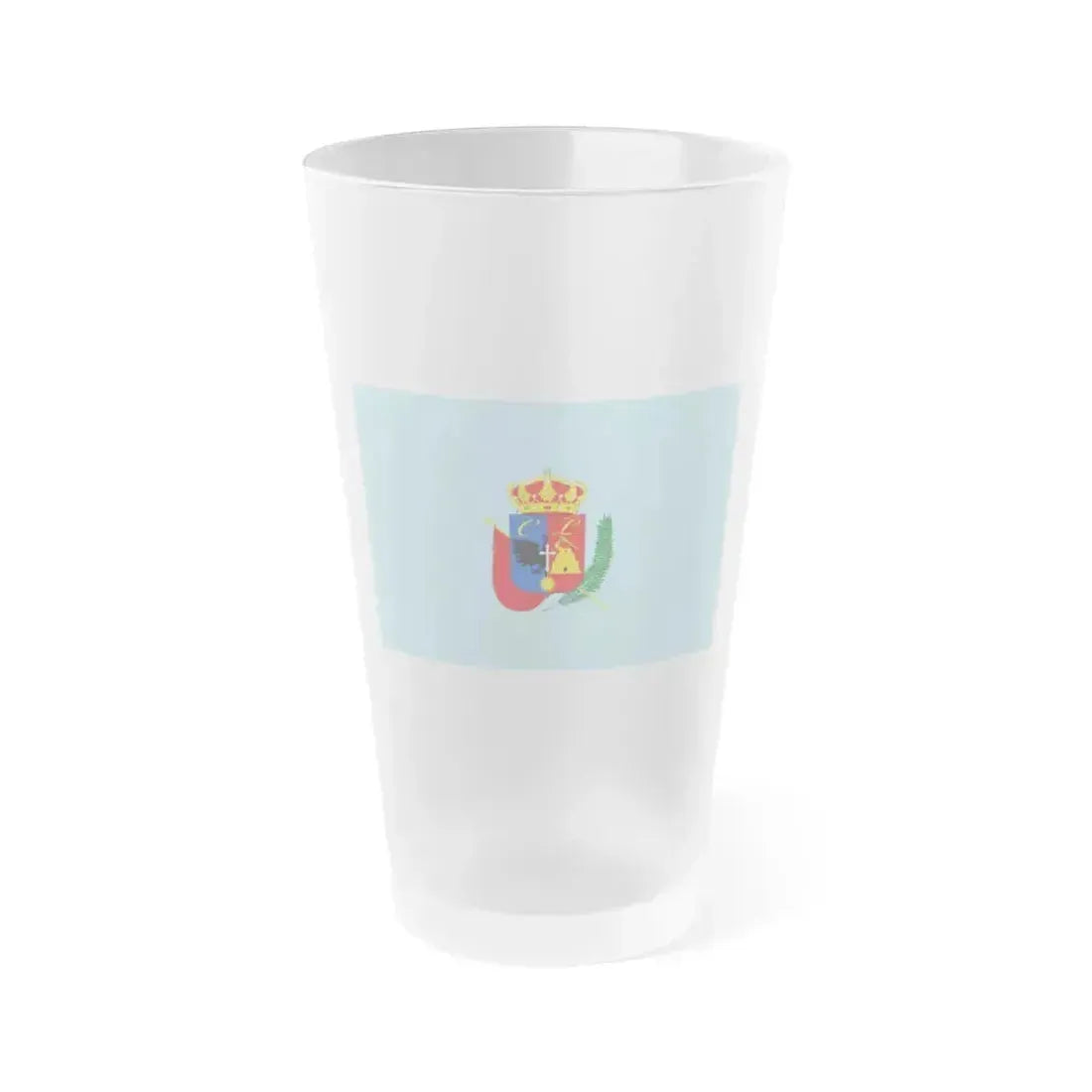 Flag of Cajamarca capital of the Cajamarca Region Peru - Frosted Pint Glass 16oz 16oz Frosted - Go Mug Yourself