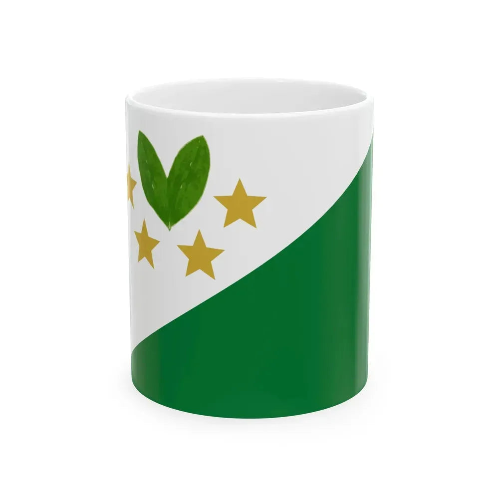Flag of Cajuata Bolivia (Bolivia) White Coffee Mug 11oz - Go Mug Yourself