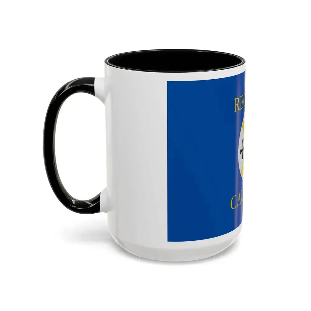 Flag of Calabria Italy - Accent Coffee Mug - Go Mug Yourself