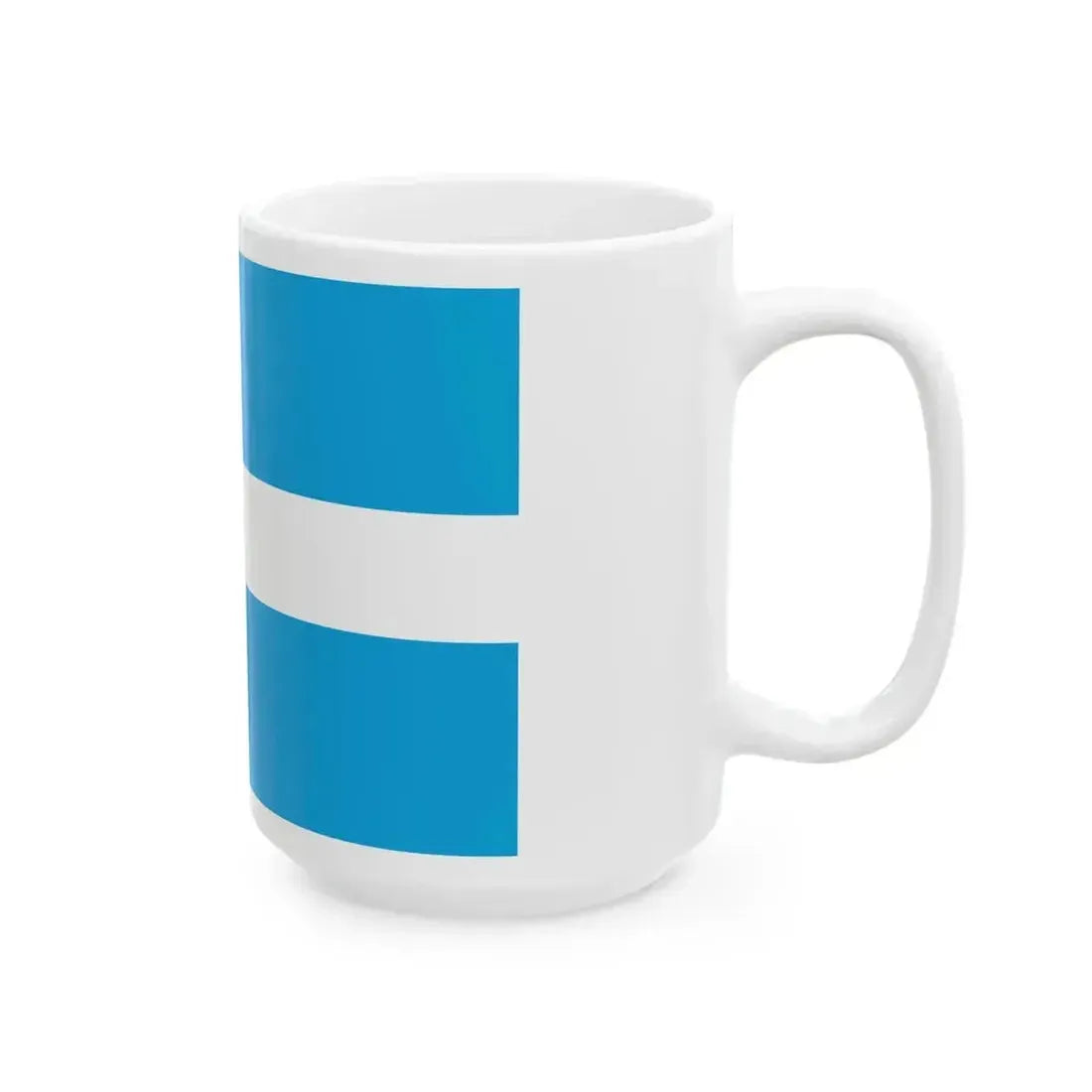 Flag of Calais (France) White Coffee Mug - Go Mug Yourself