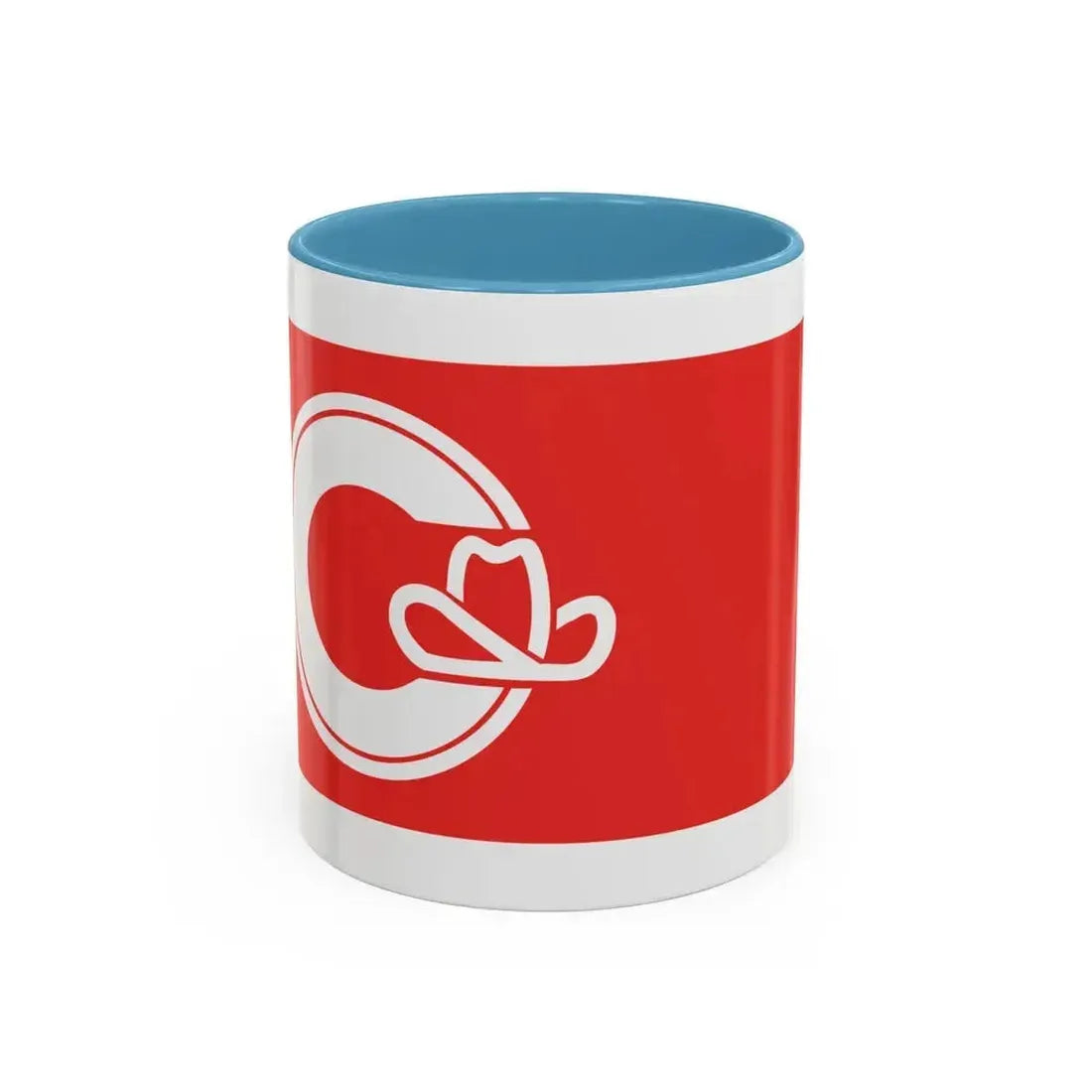 Flag of Calgary Alberta Canada - Accent Coffee Mug 11oz Light Blue - Go Mug Yourself