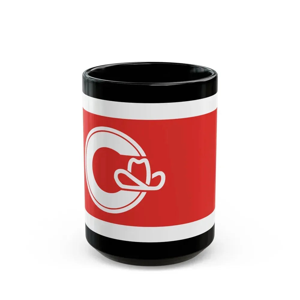 Flag of Calgary Alberta Canada - Black Coffee Mug 15oz - Go Mug Yourself