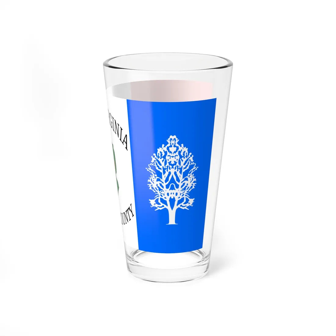 Flag of Calhoun County West Virginia (United States) Pint Glass 16oz - Go Mug Yourself