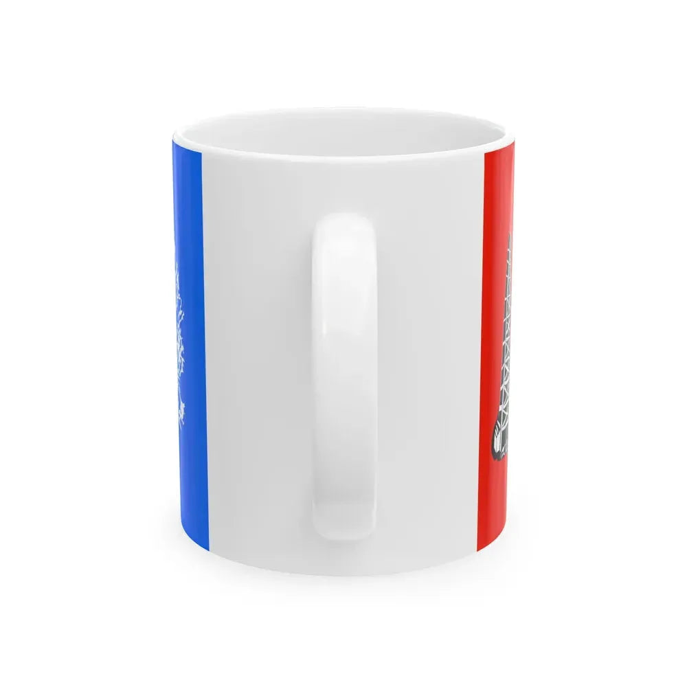 Flag of Calhoun County West Virginia (United States) White Coffee Mug - Go Mug Yourself