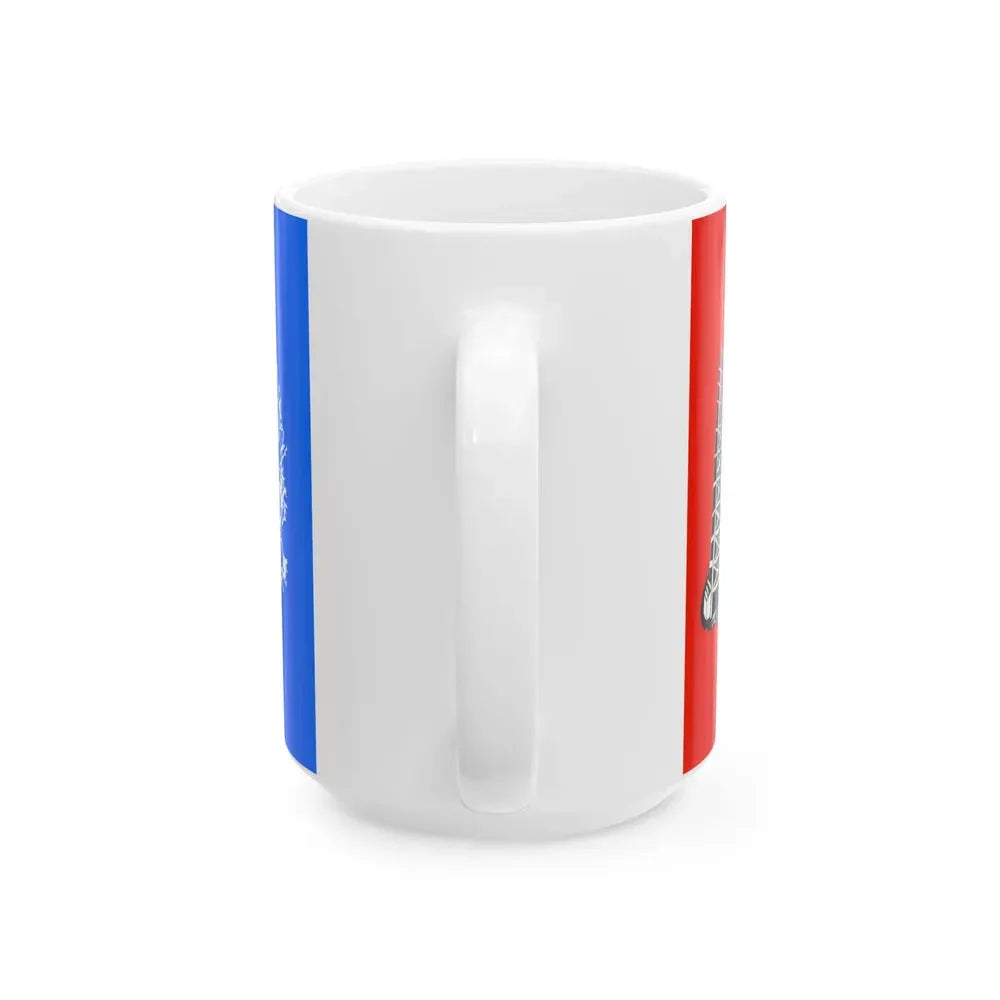 Flag of Calhoun County West Virginia (United States) White Coffee Mug - Go Mug Yourself