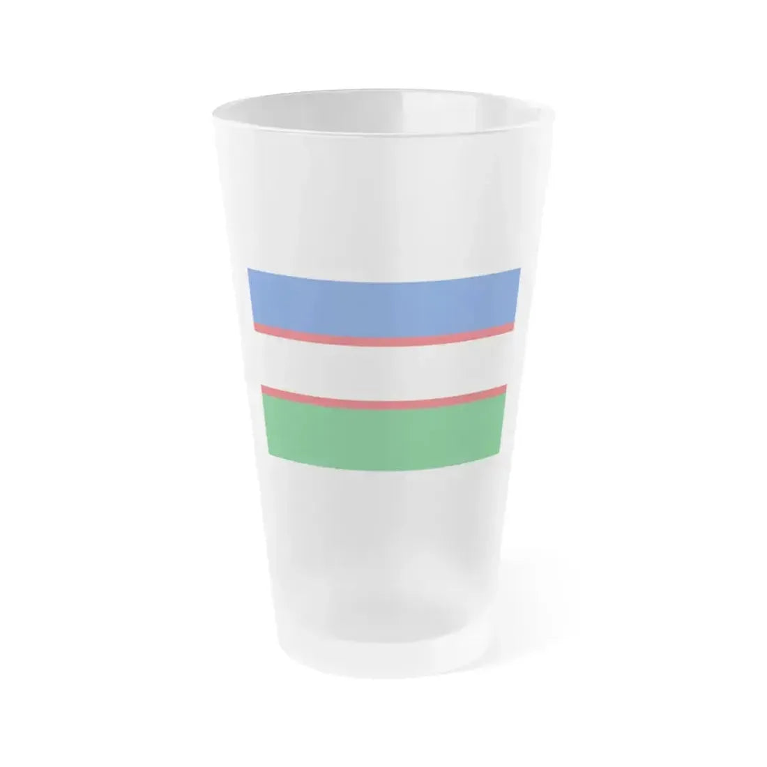Flag of Cali Valle del Cauca Colombia - Frosted Pint Glass 16oz 16oz Frosted - Go Mug Yourself
