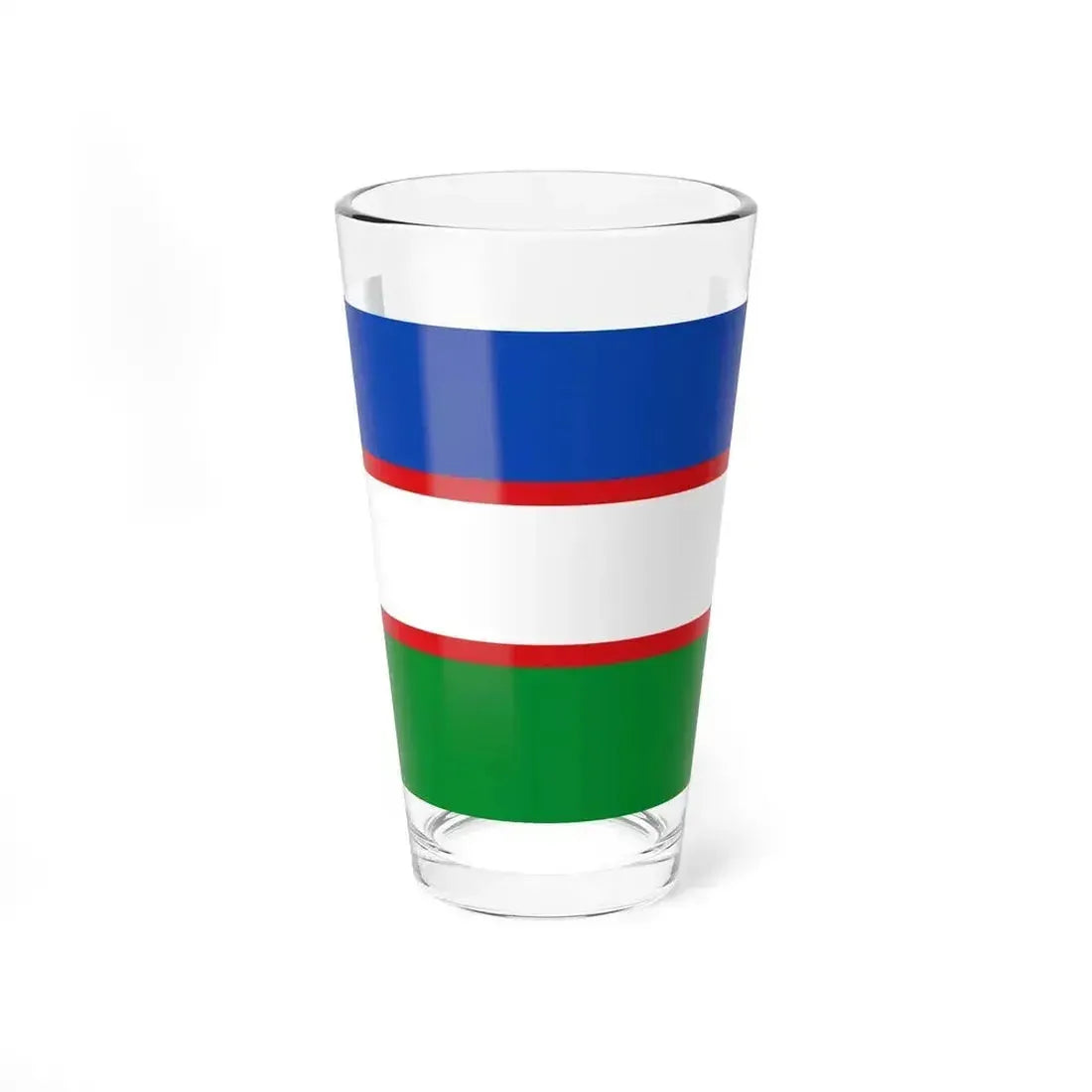 Flag of Cali Valle del Cauca Colombia - Pint Glass 16oz 16oz - Go Mug Yourself