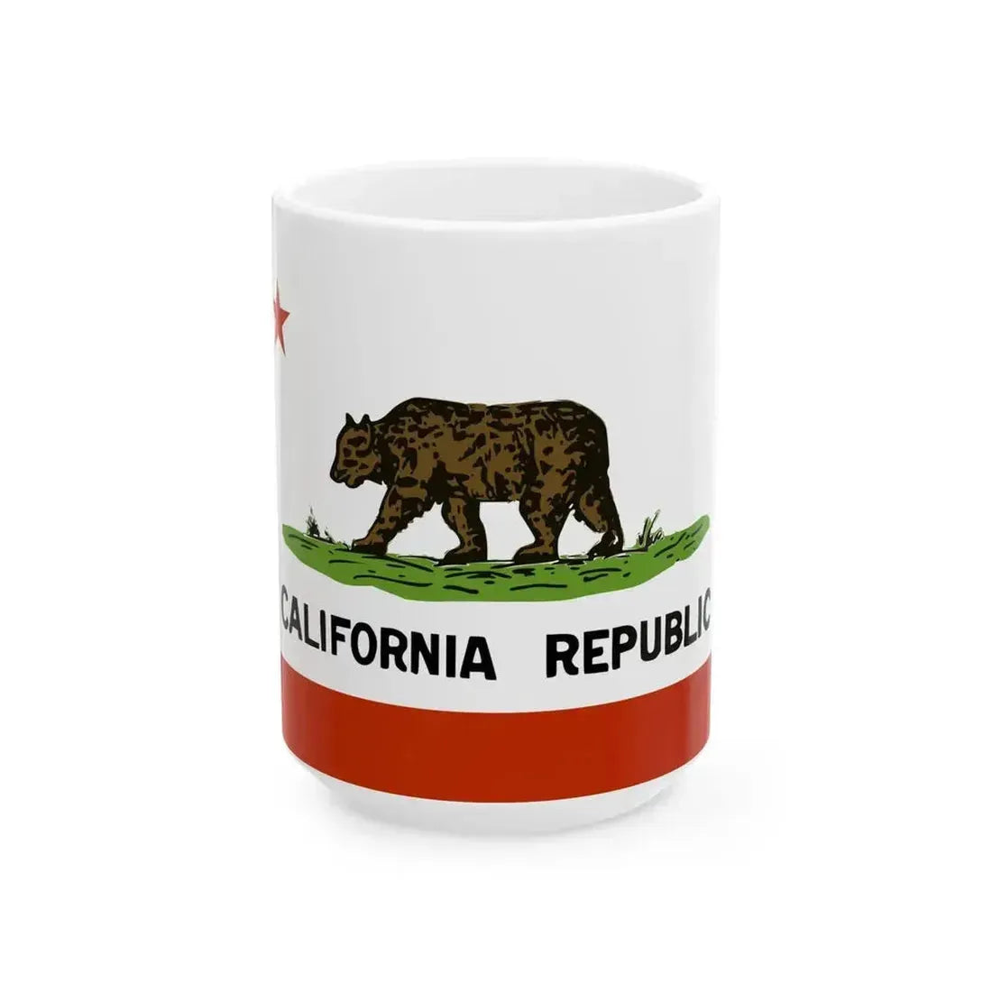 Flag of California 1911-1953 (United States) White Coffee Mug 15oz - Go Mug Yourself