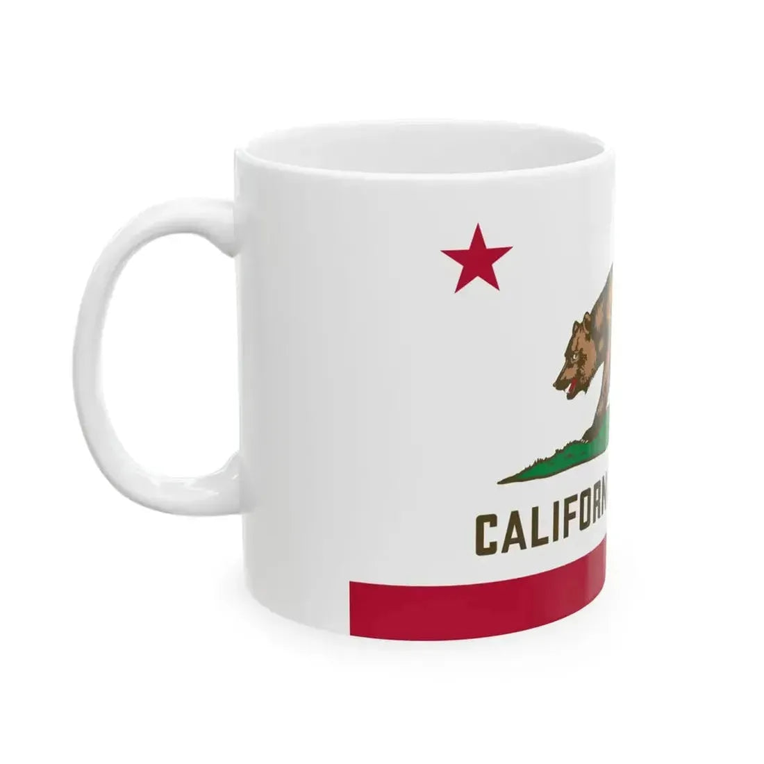 Flag of California 3-2 (United States) White Coffee Mug - Go Mug Yourself