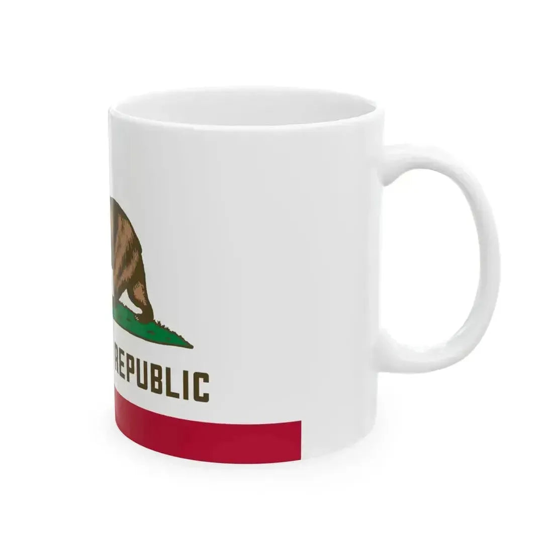 Flag of California 3-2 (United States) White Coffee Mug - Go Mug Yourself