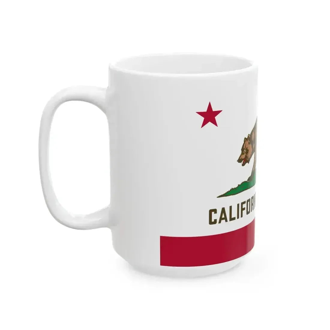 Flag of California 3-2 (United States) White Coffee Mug - Go Mug Yourself