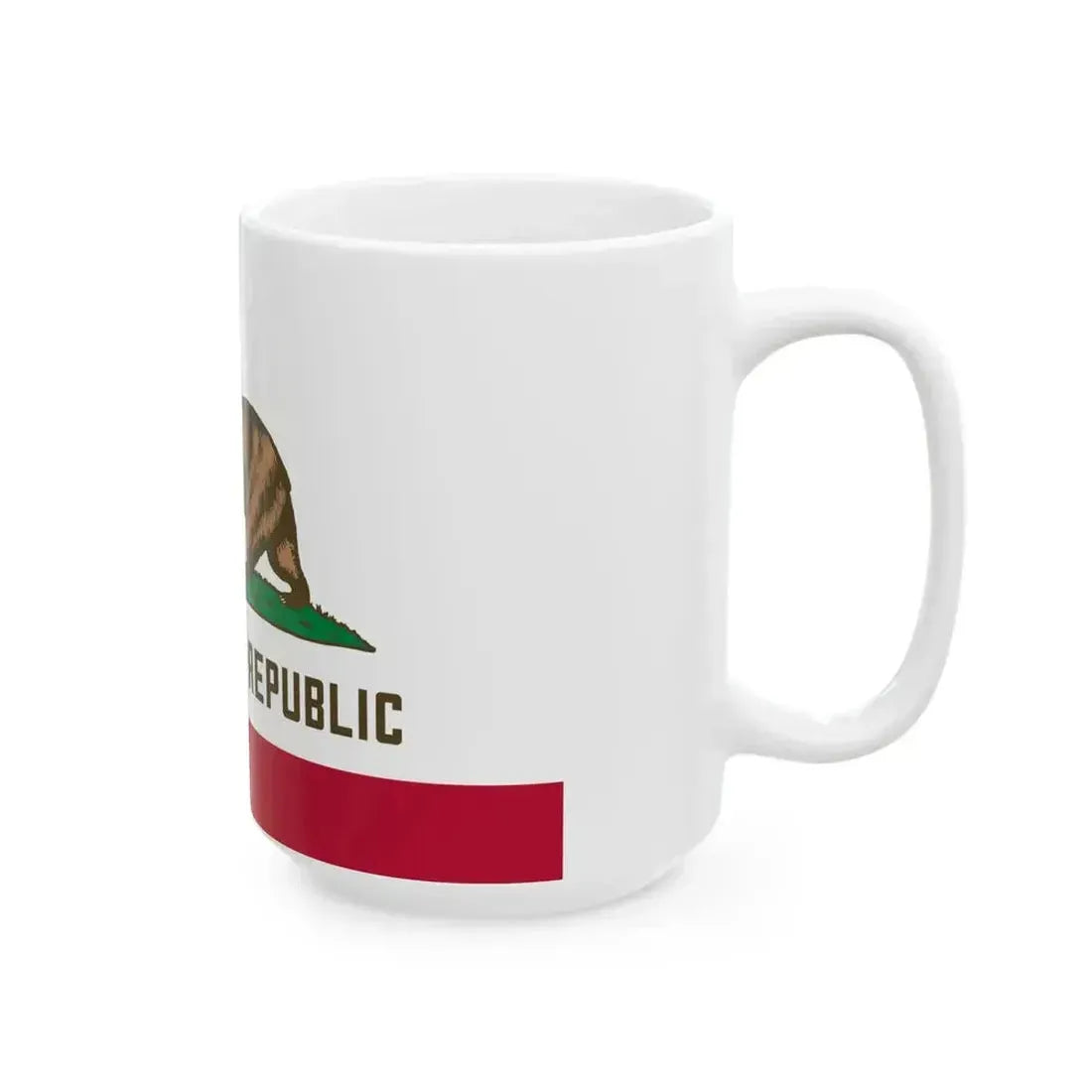 Flag of California 3-2 (United States) White Coffee Mug - Go Mug Yourself