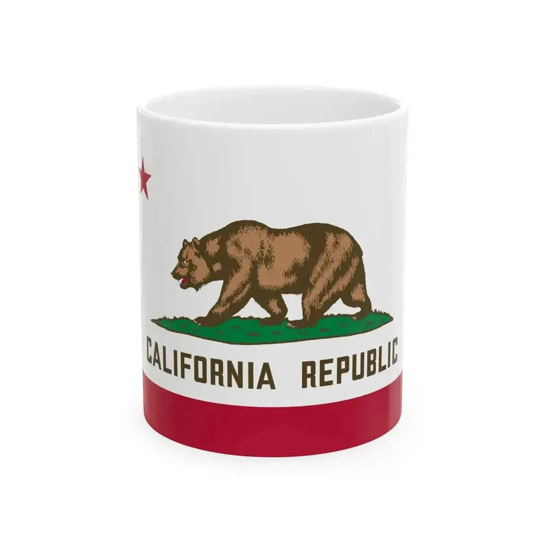Flag of California (United States) White Coffee Mug 11oz - Go Mug Yourself