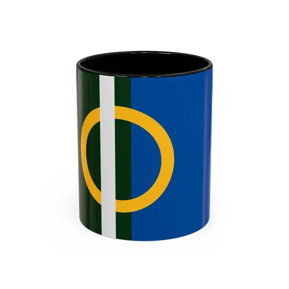 Flag of Calne UK - Accent Coffee Mug 11oz Black - Go Mug Yourself