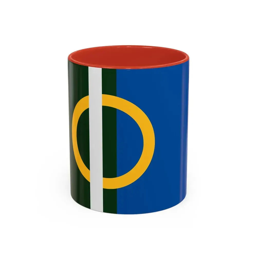 Flag of Calne UK - Accent Coffee Mug 11oz Red - Go Mug Yourself