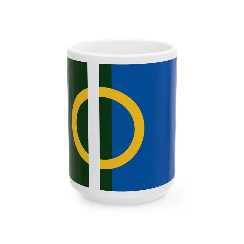 Flag of Calne UK - White Coffee Mug 15oz - Go Mug Yourself