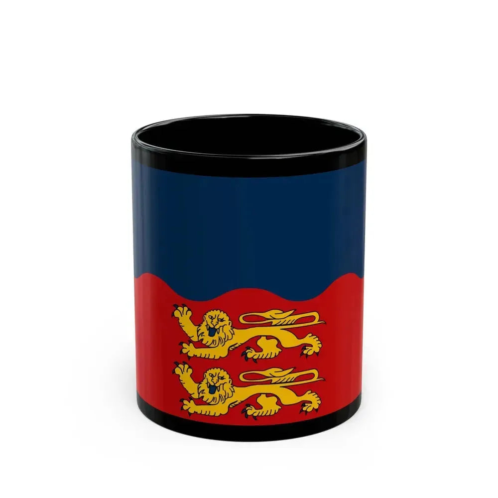Flag of Calvados France 2 - Black Coffee Mug 11oz - Go Mug Yourself