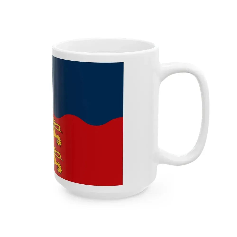 Flag of Calvados France 2 - White Coffee Mug - Go Mug Yourself