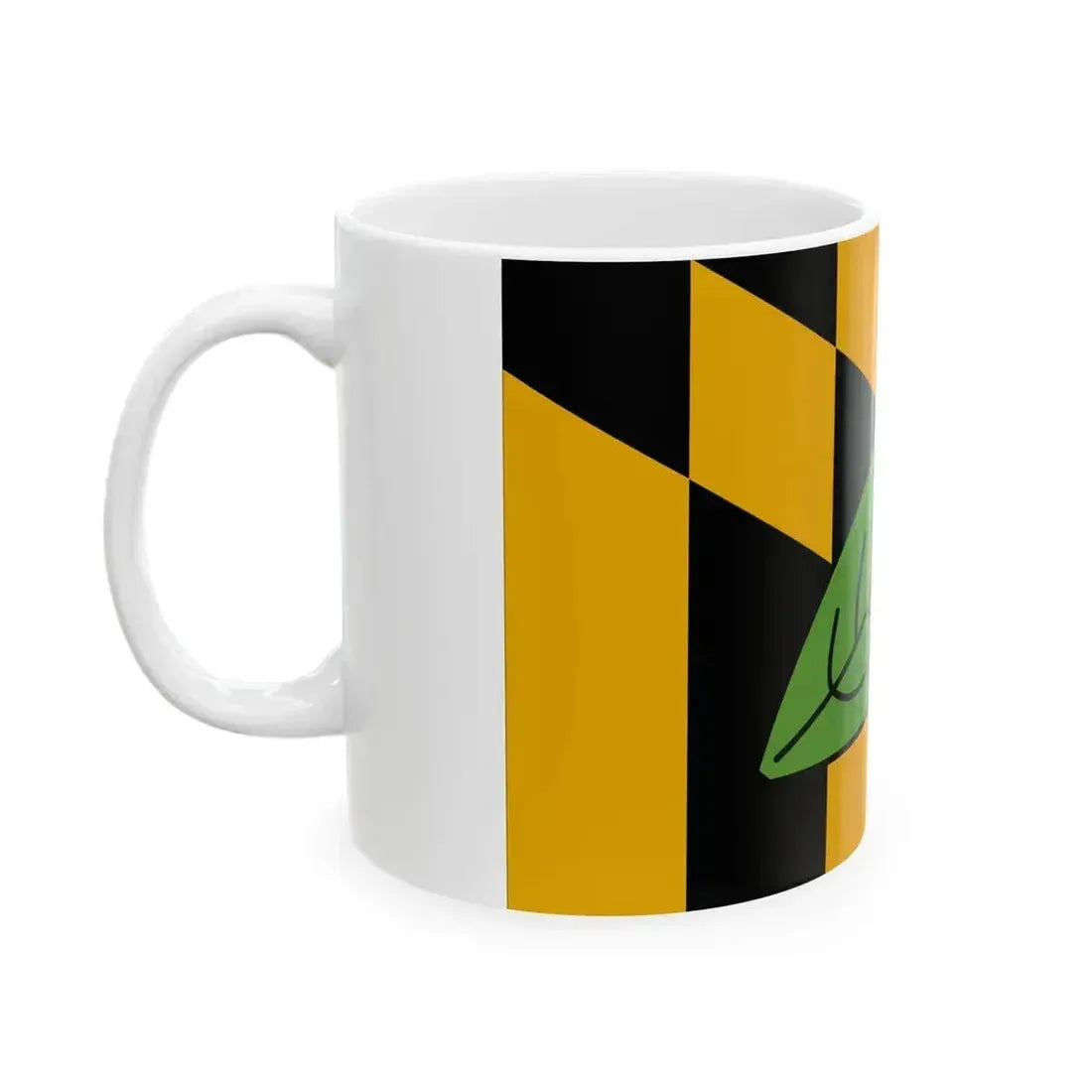 Flag of Calvert County Maryland (United States) White Coffee Mug - Go Mug Yourself
