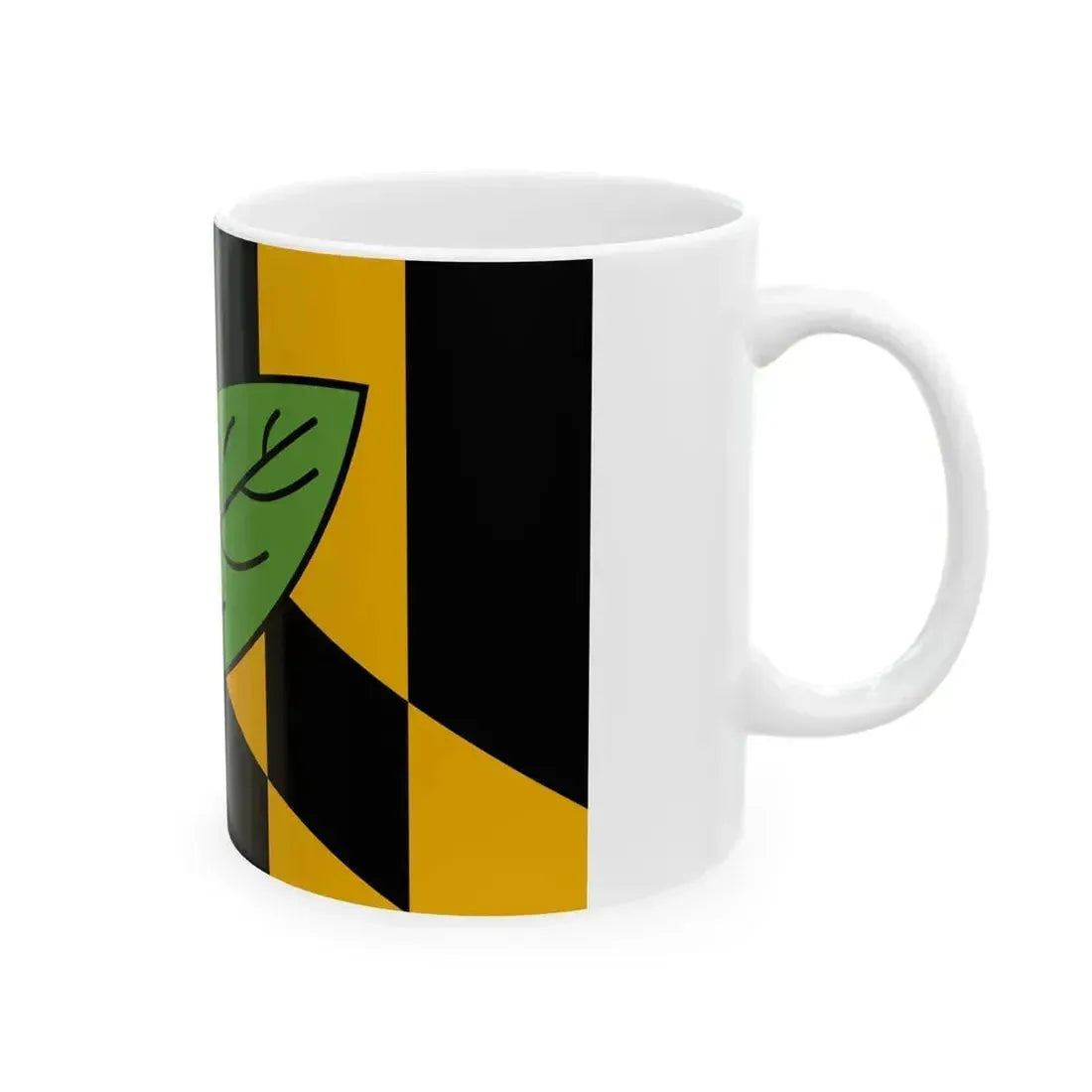 Flag of Calvert County Maryland (United States) White Coffee Mug - Go Mug Yourself