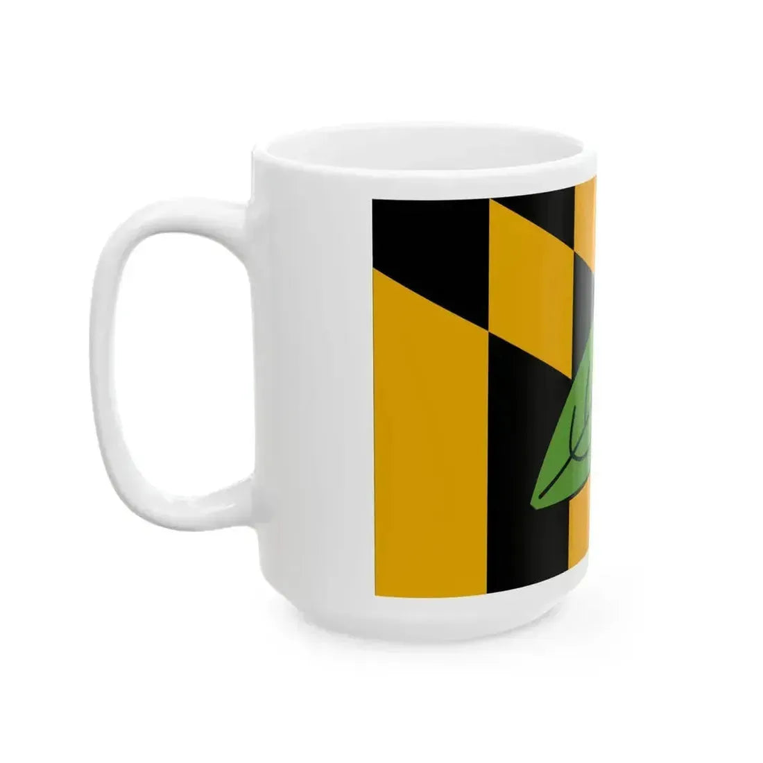 Flag of Calvert County Maryland (United States) White Coffee Mug - Go Mug Yourself