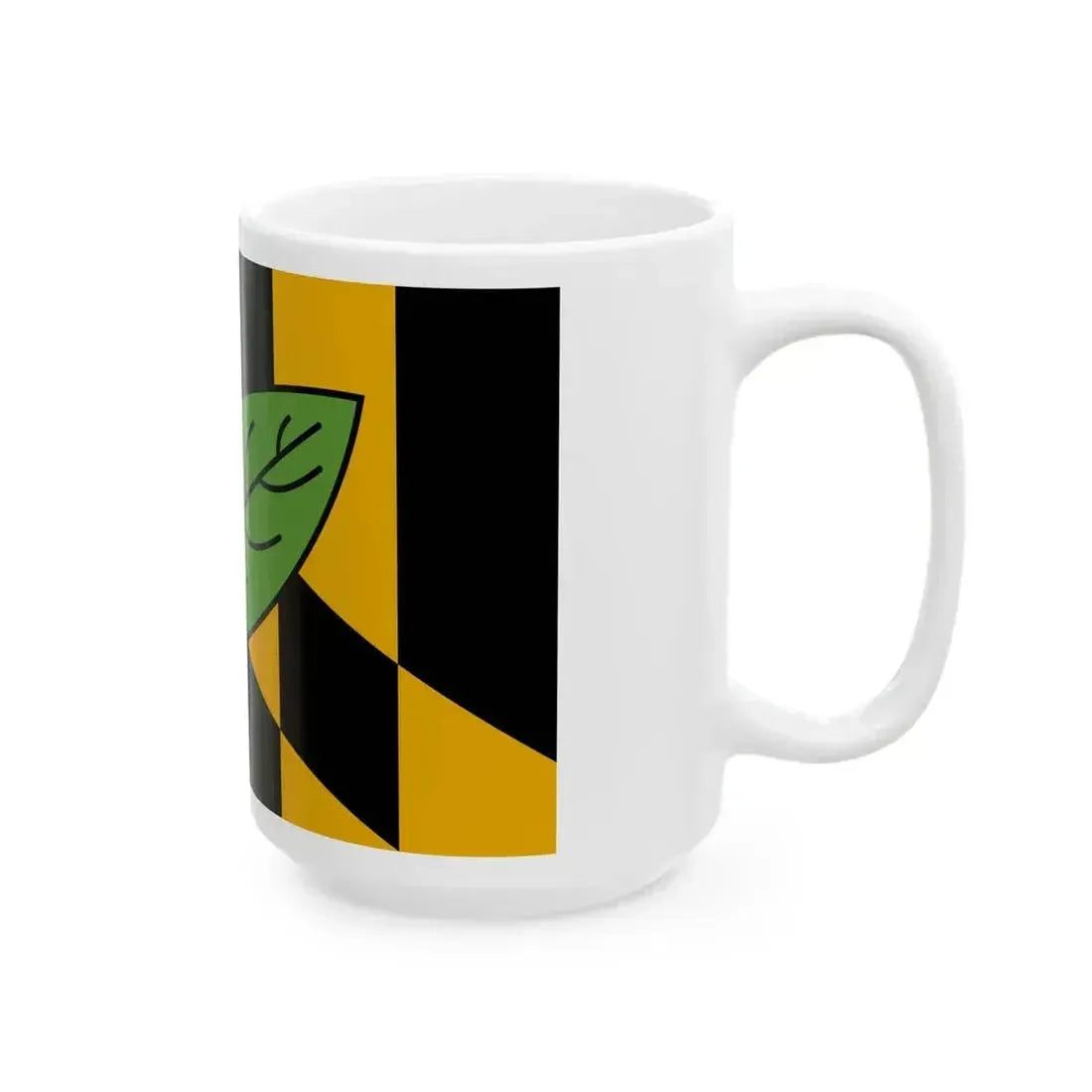 Flag of Calvert County Maryland (United States) White Coffee Mug - Go Mug Yourself