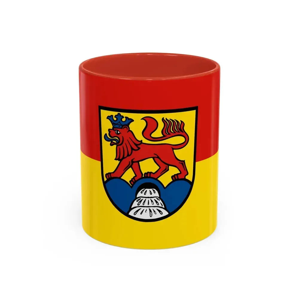 Flag of Calw Germany - Accent Coffee Mug 11oz Red - Go Mug Yourself