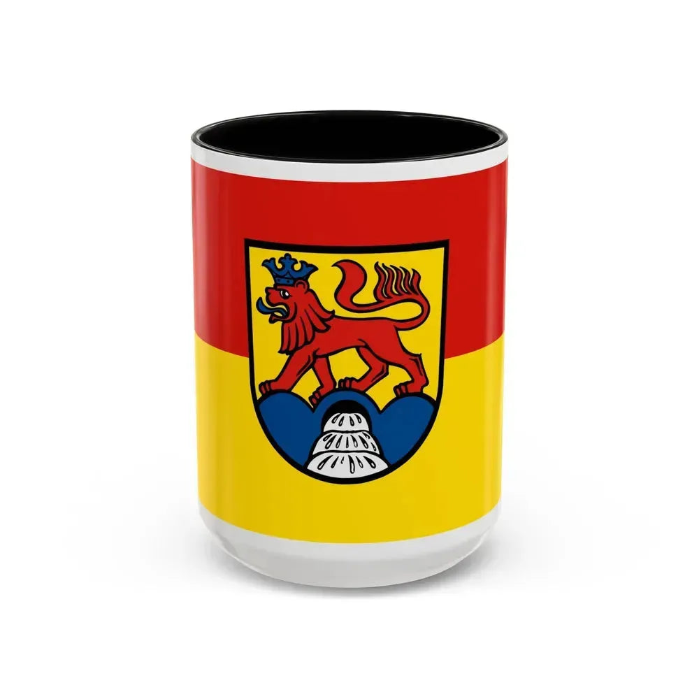 Flag of Calw Germany - Accent Coffee Mug 15oz Black - Go Mug Yourself