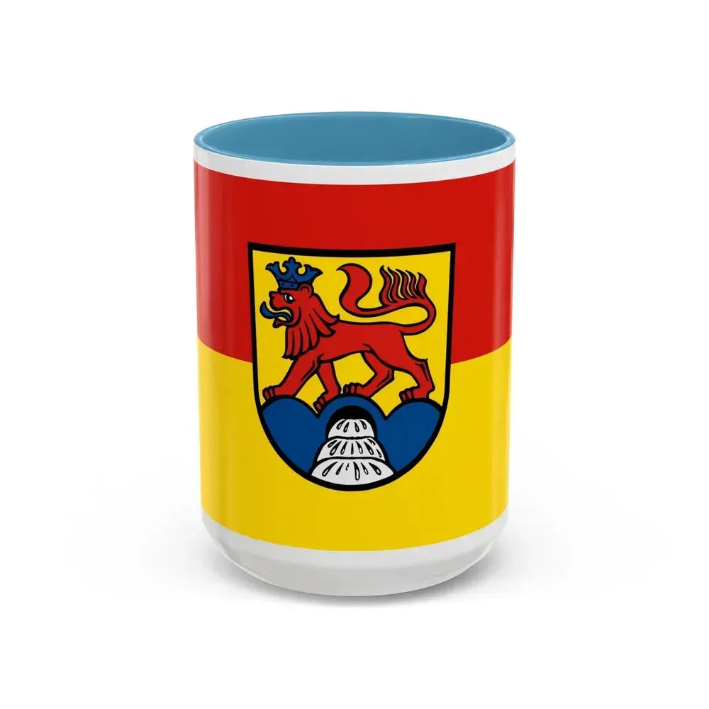 Flag of Calw Germany - Accent Coffee Mug 15oz Light Blue - Go Mug Yourself