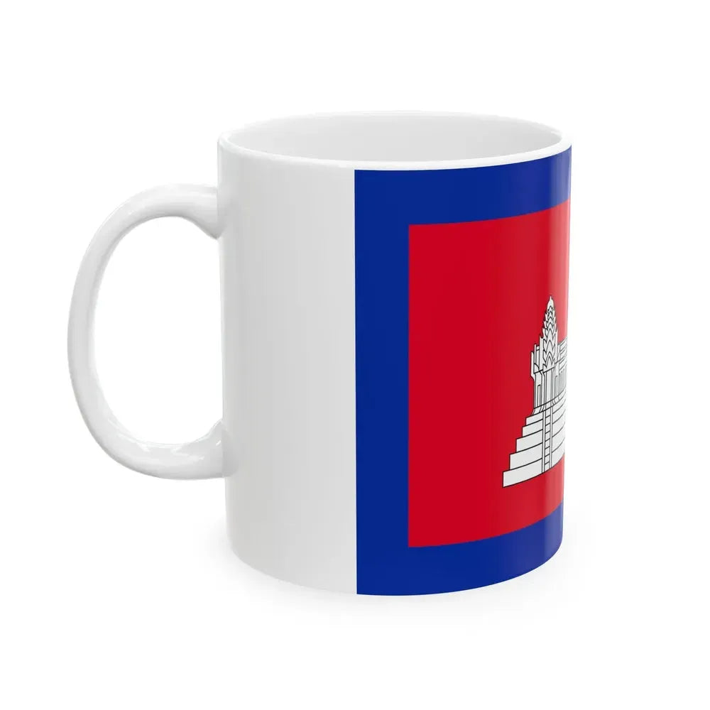 Flag of Cambodia 1863-1948 3-2 (Cambodia) White Coffee Mug - Go Mug Yourself