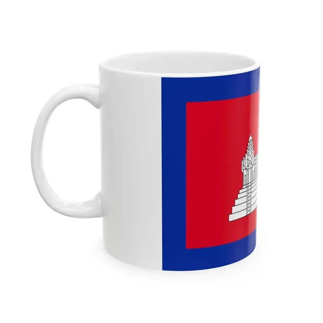 Flag of Cambodia 1863-1948 3-2 (Cambodia) White Coffee Mug - Go Mug Yourself
