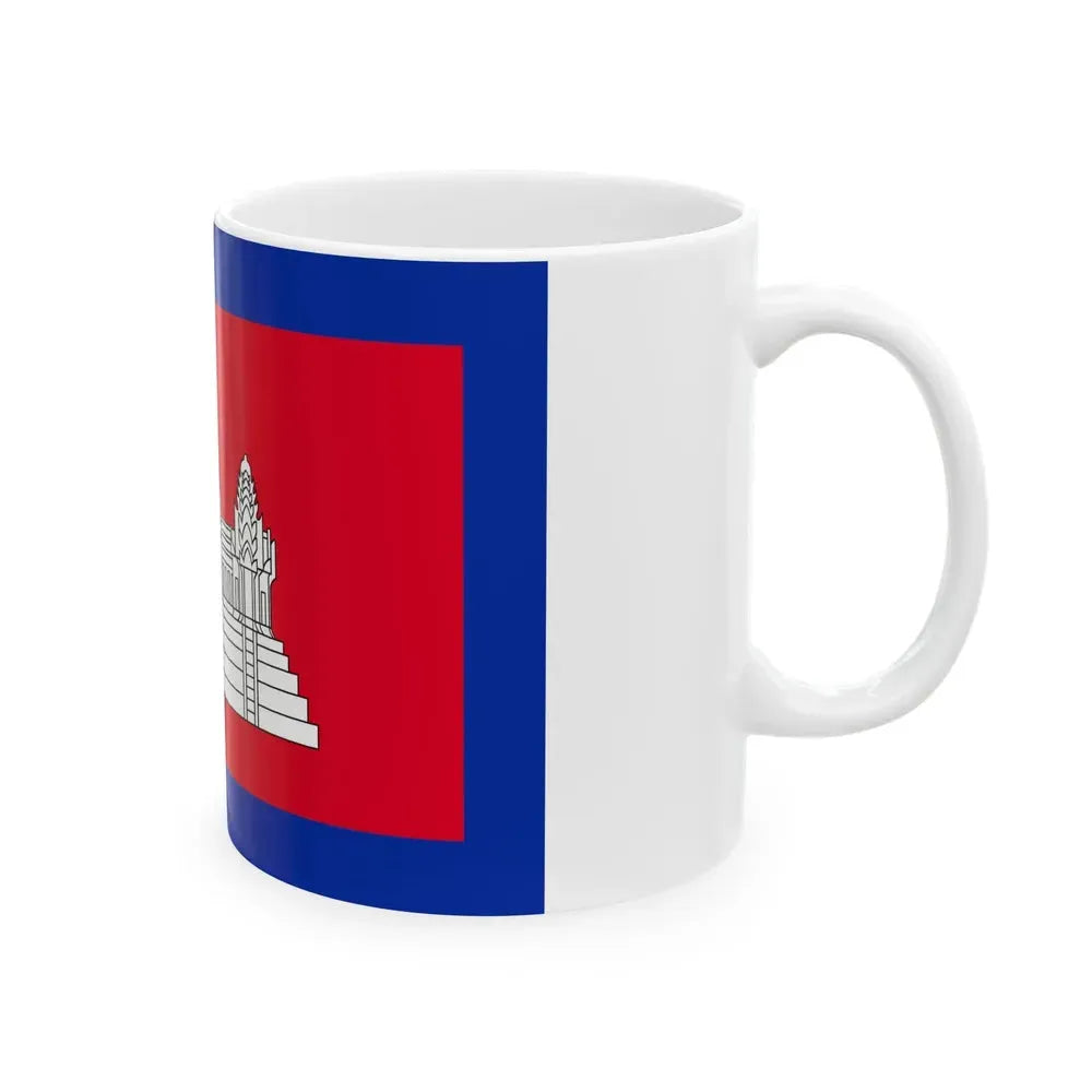 Flag of Cambodia 1863-1948 3-2 (Cambodia) White Coffee Mug - Go Mug Yourself