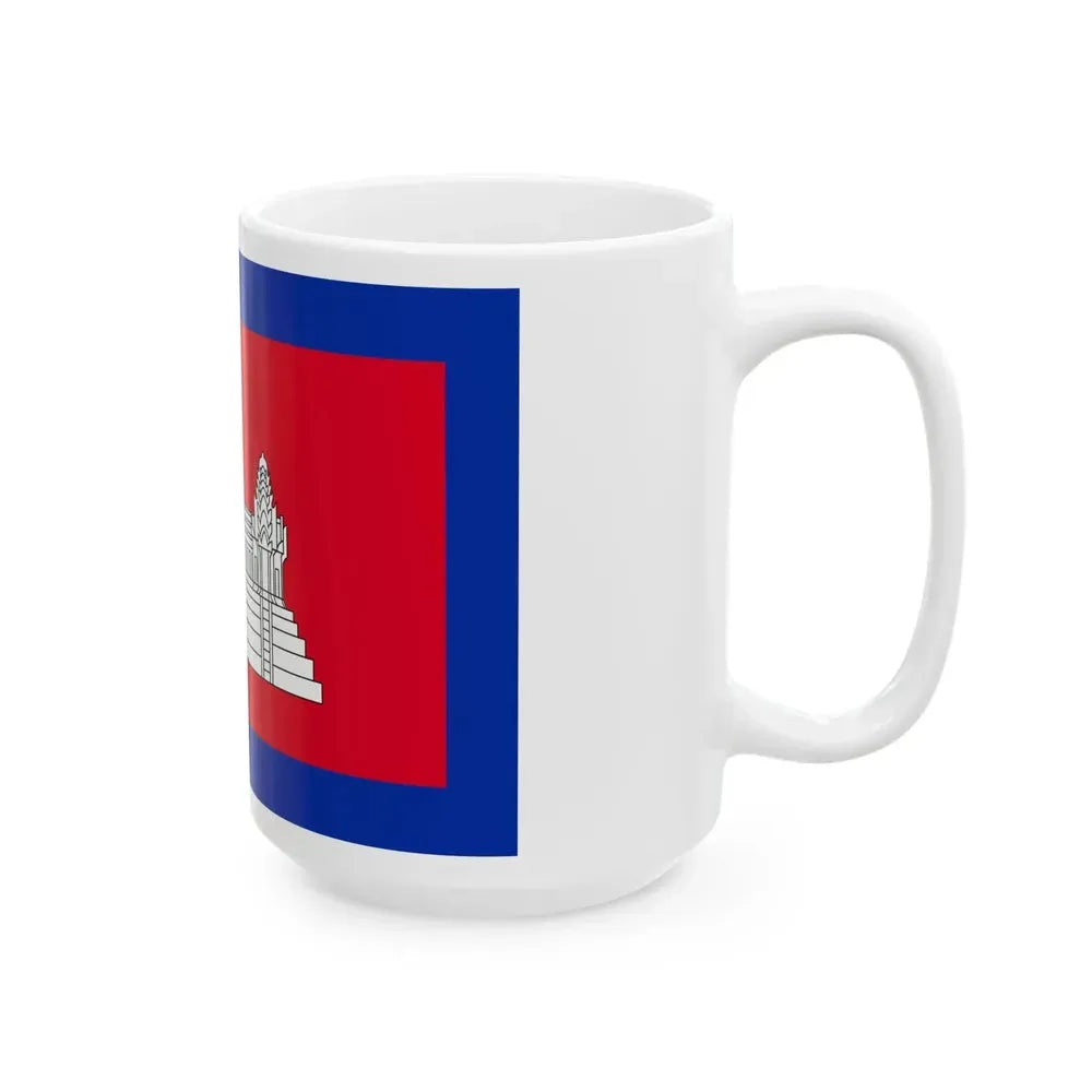 Flag of Cambodia 1863-1948 3-2 (Cambodia) White Coffee Mug - Go Mug Yourself