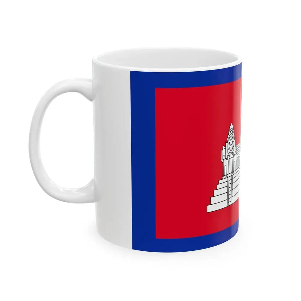 Flag of Cambodia 1863-1948 (Cambodia) White Coffee Mug - Go Mug Yourself
