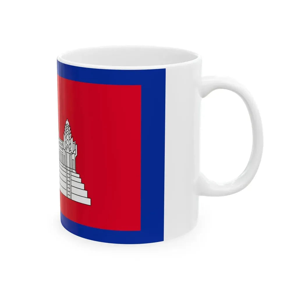 Flag of Cambodia 1863-1948 (Cambodia) White Coffee Mug - Go Mug Yourself