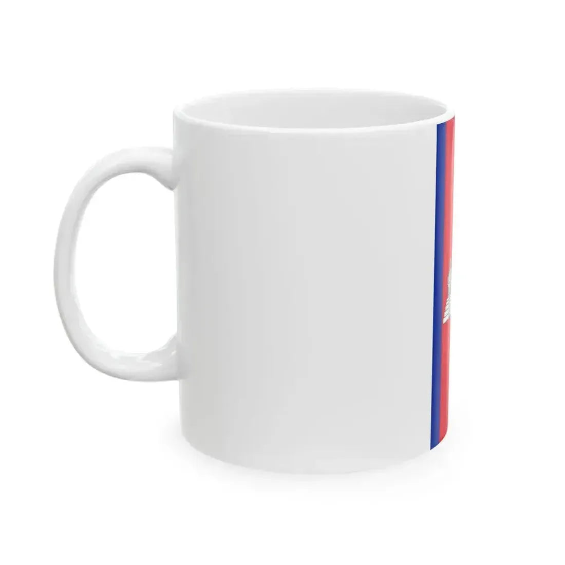Flag of Cambodia vertical (Cambodia) White Coffee Mug - Go Mug Yourself
