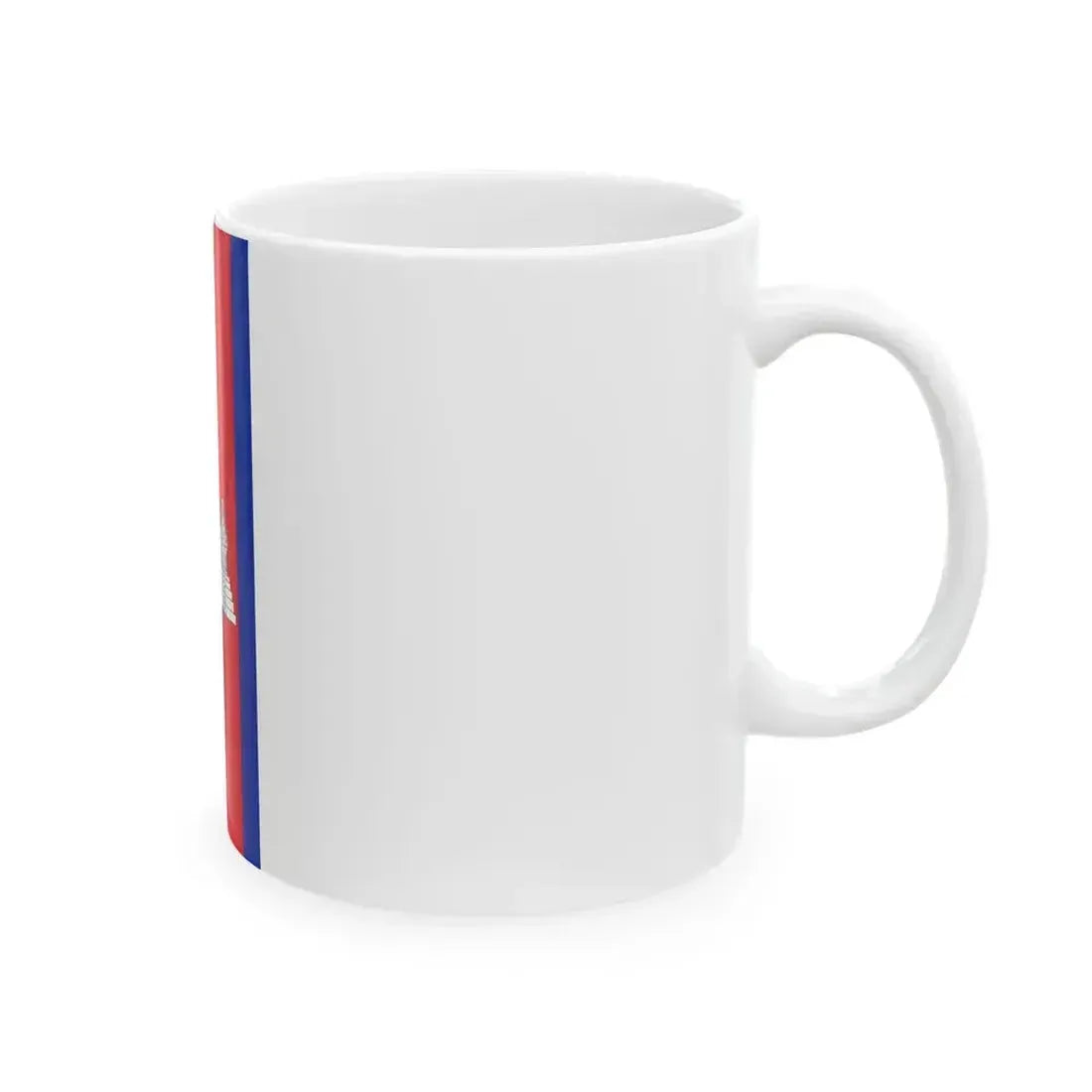 Flag of Cambodia vertical (Cambodia) White Coffee Mug - Go Mug Yourself