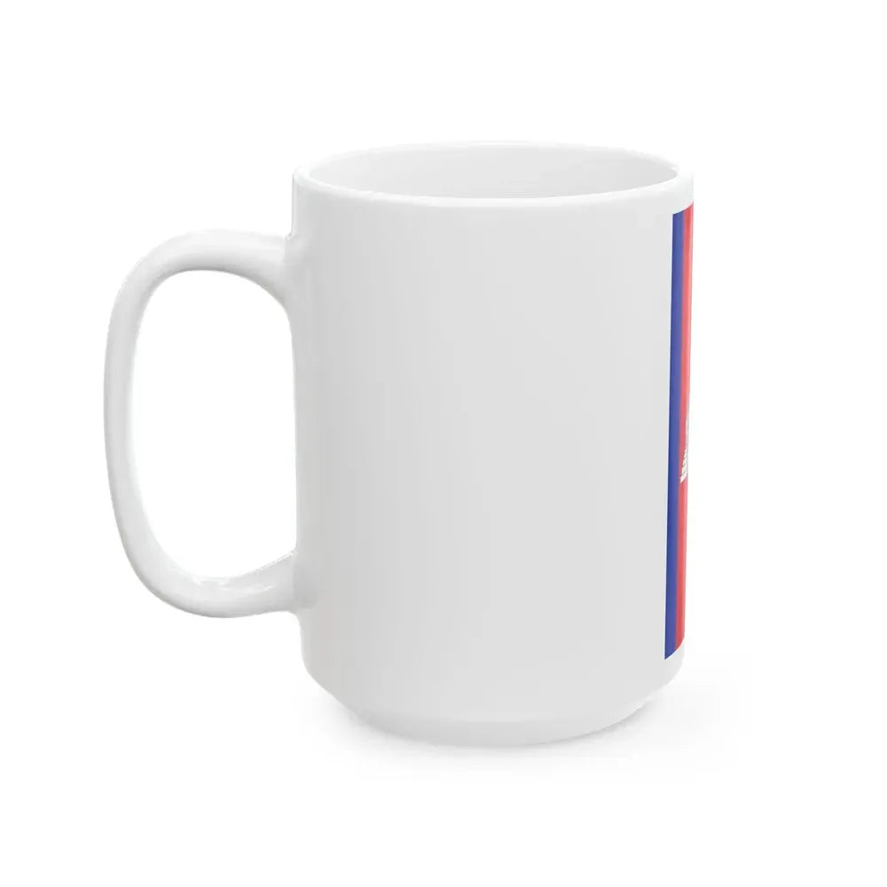Flag of Cambodia vertical (Cambodia) White Coffee Mug - Go Mug Yourself