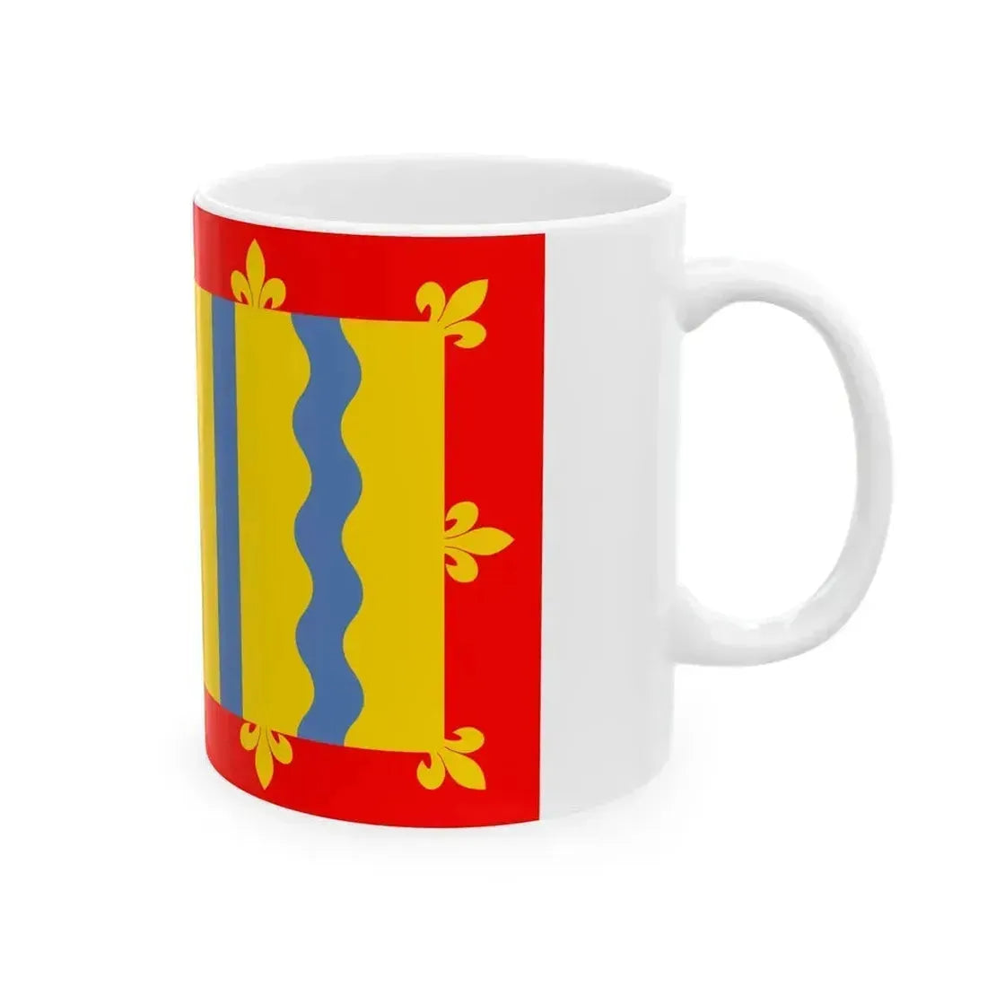 Flag of Cambridgeshire UK - White Coffee Mug - Go Mug Yourself