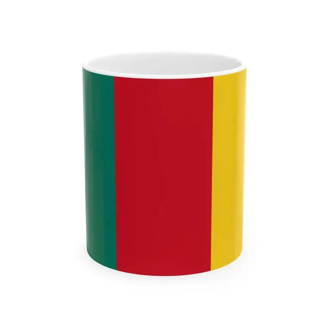 Flag of Cameroon 1957-1961 (Cameroon) White Coffee Mug 11oz - Go Mug Yourself