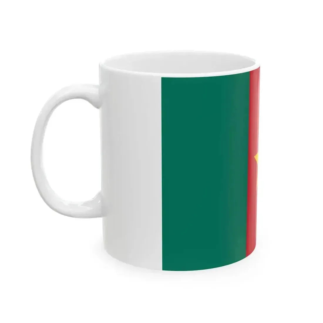 Flag of Cameroon type 2 (Cameroon) White Coffee Mug - Go Mug Yourself