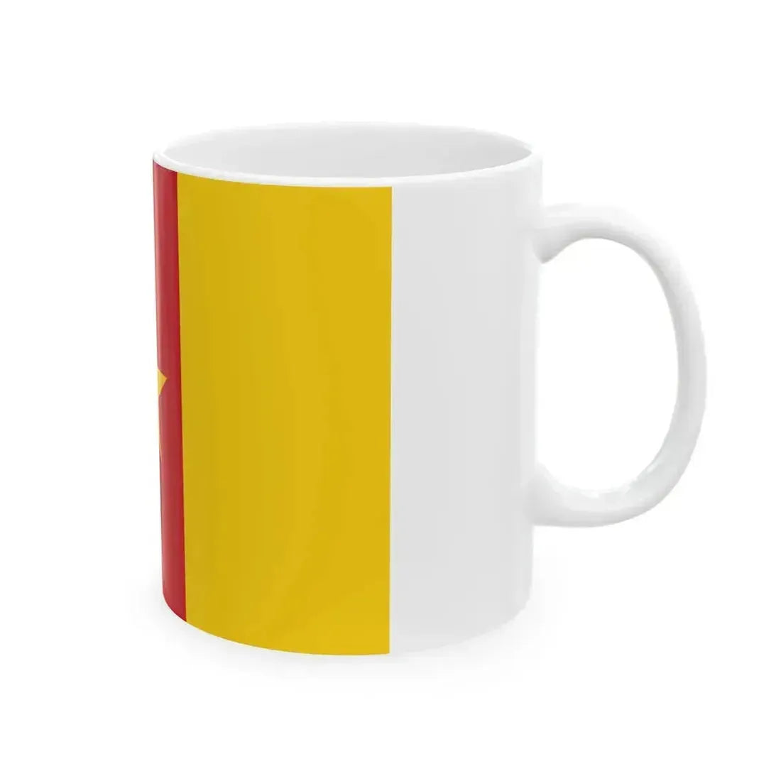 Flag of Cameroon type 2 (Cameroon) White Coffee Mug - Go Mug Yourself