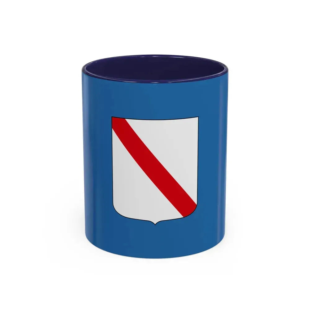 Flag of Campania Italy - Accent Coffee Mug 11oz Navy - Go Mug Yourself