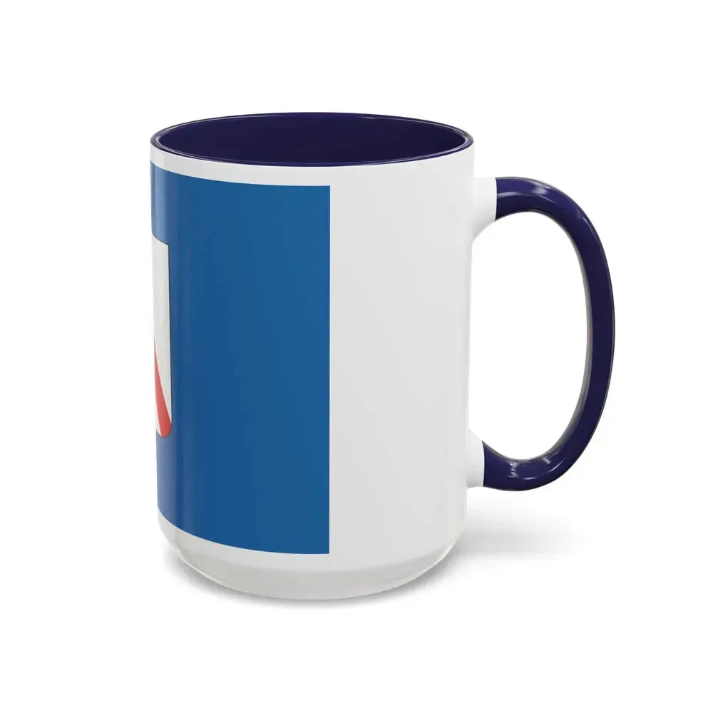 Flag of Campania Italy - Accent Coffee Mug - Go Mug Yourself