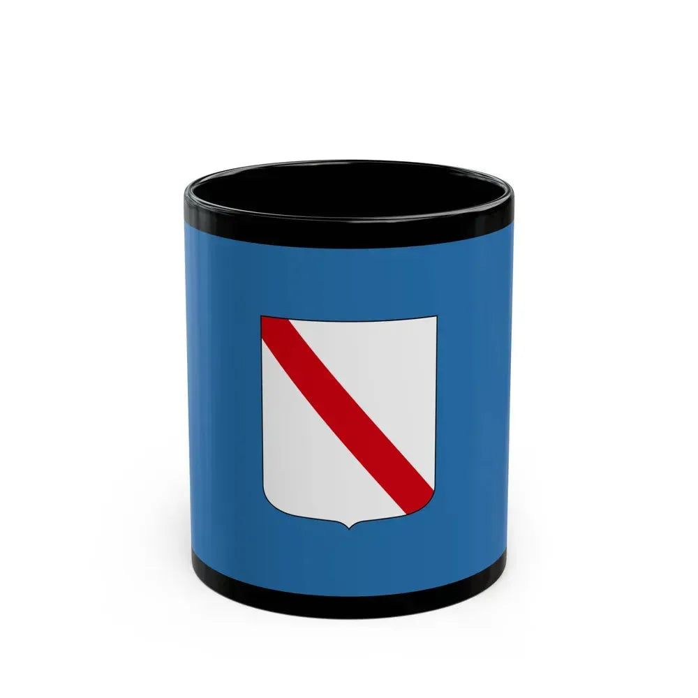 Flag of Campania Italy - Black Coffee Mug 11oz - Go Mug Yourself