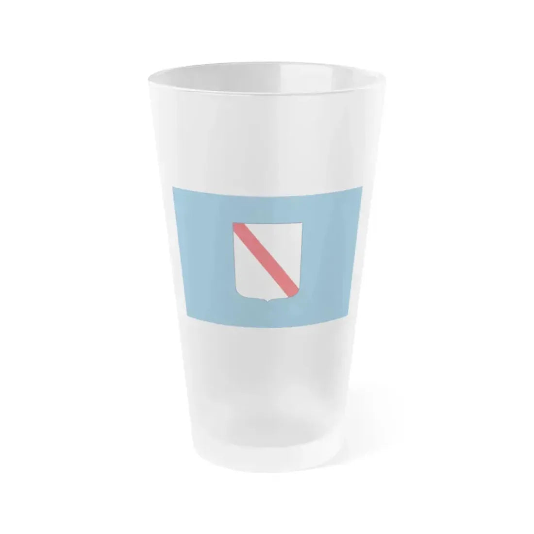 Flag of Campania Italy - Frosted Pint Glass 16oz 16oz Frosted - Go Mug Yourself