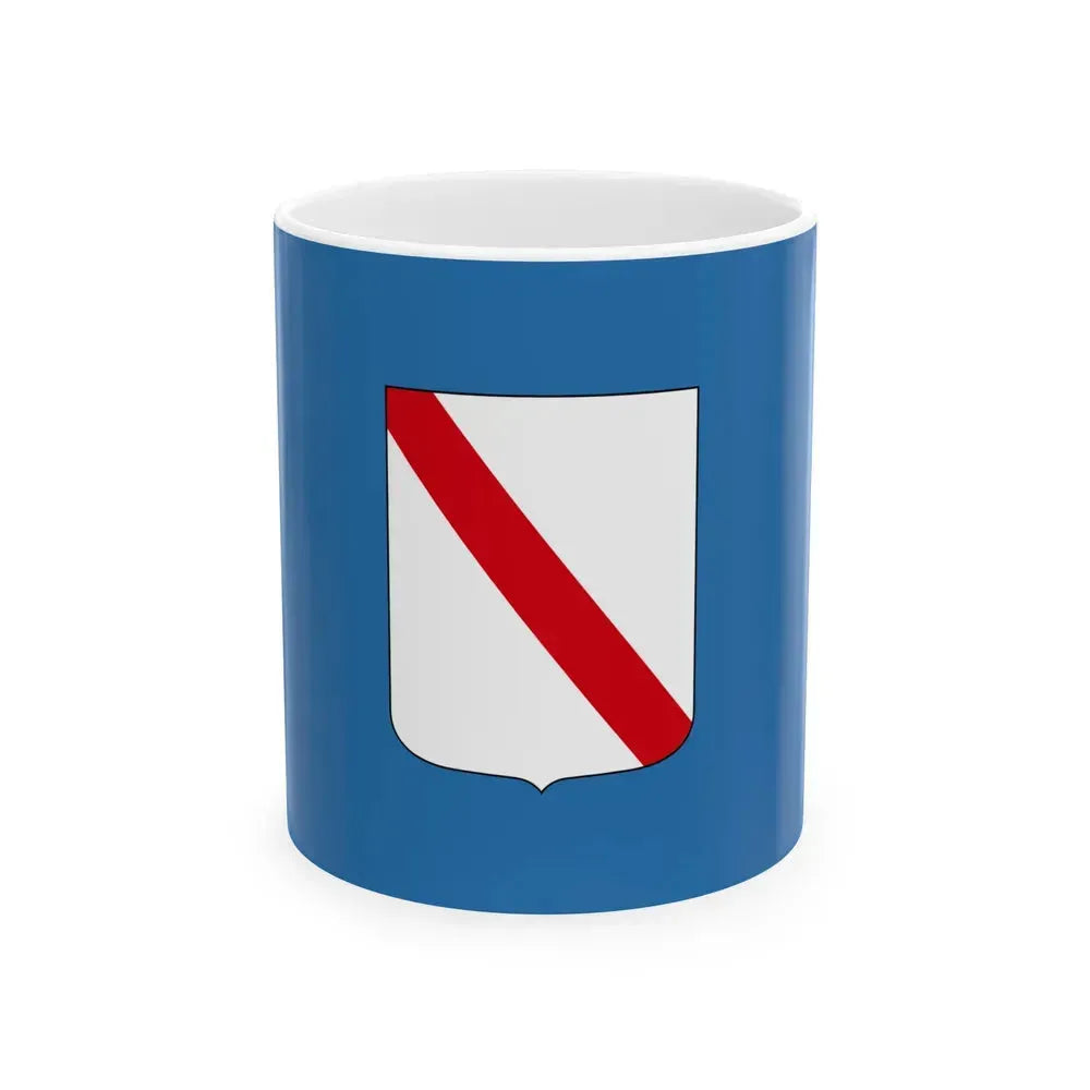Flag of Campania Italy - White Coffee Mug 11oz - Go Mug Yourself