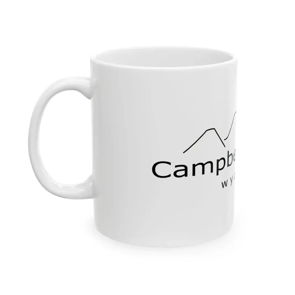 Flag of Campbell County Wyoming (United States) White Coffee Mug - Go Mug Yourself