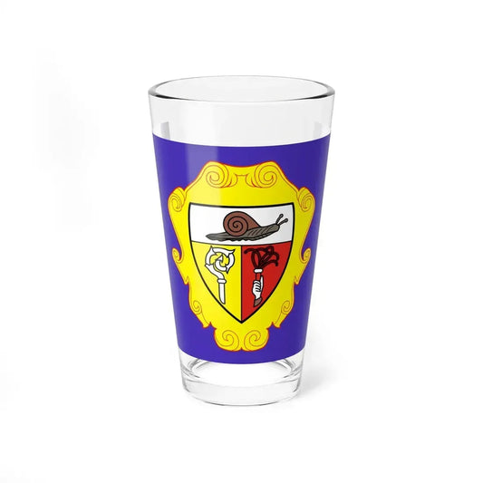 Flag of Campione dItalia (Italy) Pint Glass 16oz 16oz - Go Mug Yourself