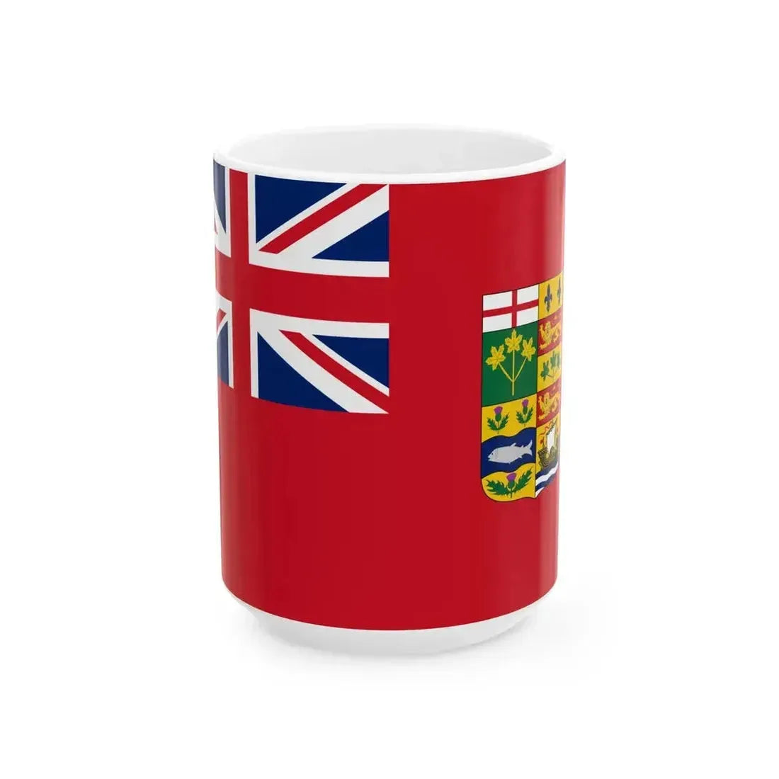 Flag of Canada 1868-1921 2-3 (Canada) White Coffee Mug 15oz - Go Mug Yourself